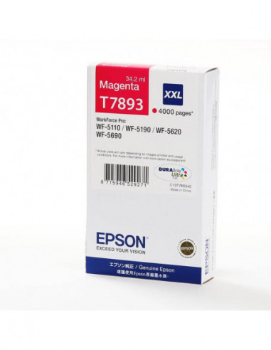 EPSON Ink C13T789340 T7893 XXL Magenta