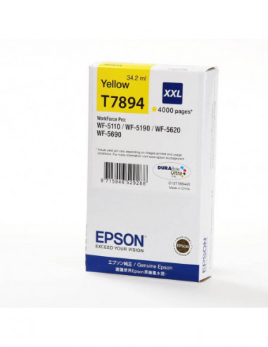 EPSON Ink C13T789440 T7894 XXL Yellow