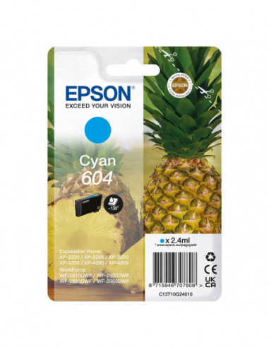 EPSON Ink C13T10G24010 604 Cyan...