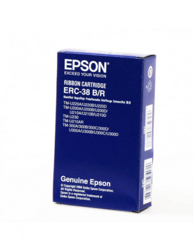 EPSON Ribbon C43S015376 ERC-38 Black/Red
