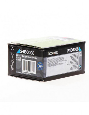 LEXMARK Toner 24B6008 Cyan Return