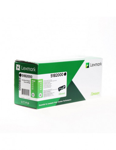 LEXMARK Toner 51B2000 Black Return