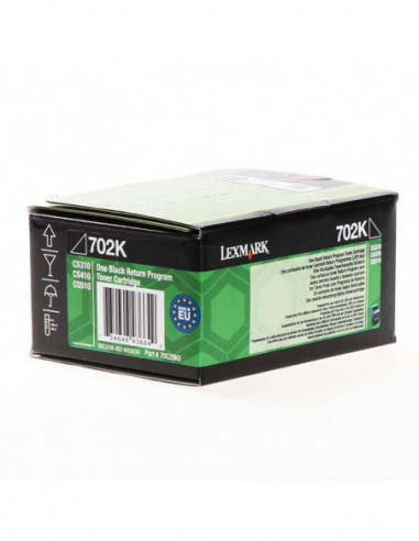 LEXMARK Toner 70C20K0 702 Black Return