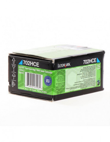 LEXMARK Toner 70C2HCE 702 Cyan...