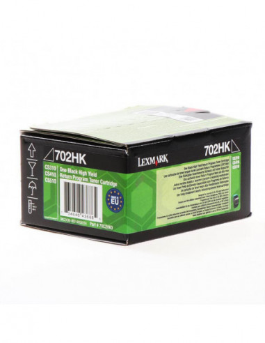 LEXMARK Toner 70C2HK0 702 Black High...