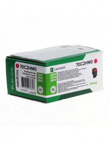 LEXMARK Toner 70C2HM0 702 Magenta...