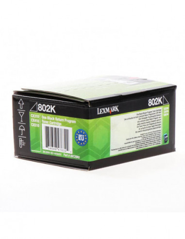 LEXMARK Toner 80C20K0 802 Black Return