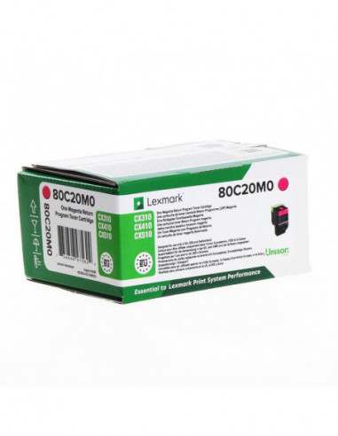 LEXMARK Toner 80C20M0 802 Magenta Return