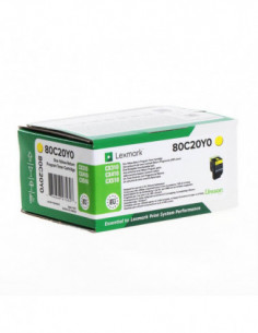 LEXMARK Toner 80C20Y0 802...
