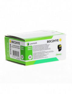 LEXMARK Toner 80C2HYE 802...