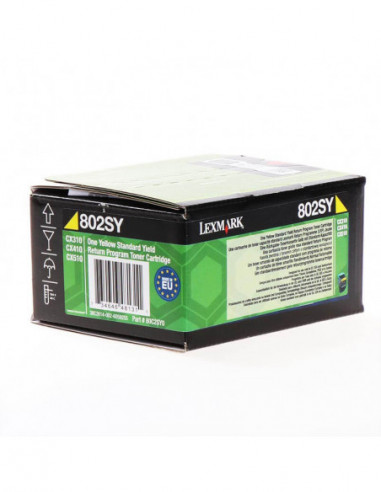 LEXMARK Toner 80C2SY0 802 Yellow Return
