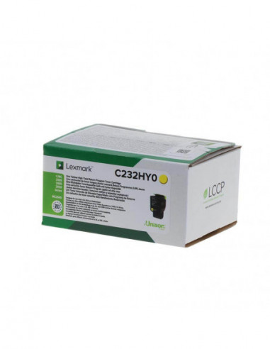 LEXMARK Toner C232HY0 Yellow High Yield