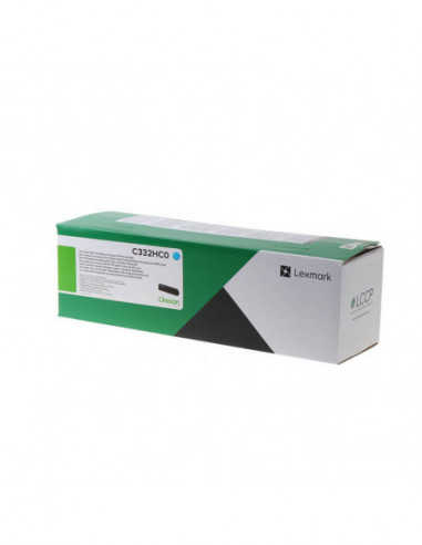 LEXMARK Toner C332HC0 Cyan High Yield...