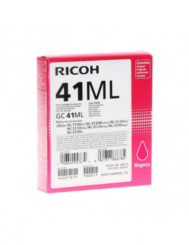 RICOH Gel 405767 GC 41 Magenta Low Yield