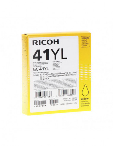RICOH Gel 405768 GC 41 Yellow Low Yield