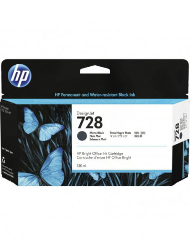 HP Ink 3WX25A 728 Matte Black 130ml