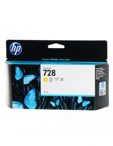 HP Ink F9J65A 728 Yellow 130ml