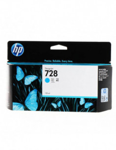 HP Ink F9J67A 728 Cyan 130ml