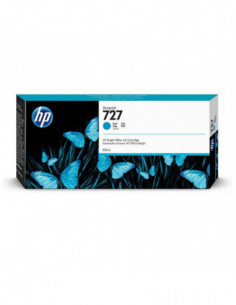 HP Ink F9J76A 727 Cyan 300ml