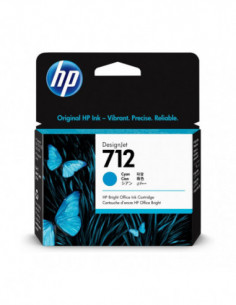 HP Ink 3ED67A 712 Cyan 29ml