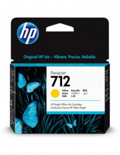 HP Ink 3ED69A 712 Yellow 29ml