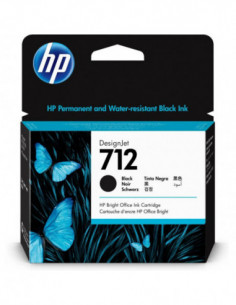HP Ink 3ED71A 712 Black 80ml