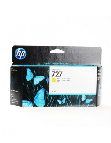 HP Ink B3P21A 727 Yellow 130ml