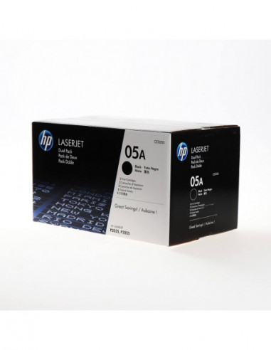 HP Toner CE505D 05A Black 2-pack