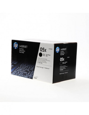 HP Toner CE505XD 05X Black 2-pack