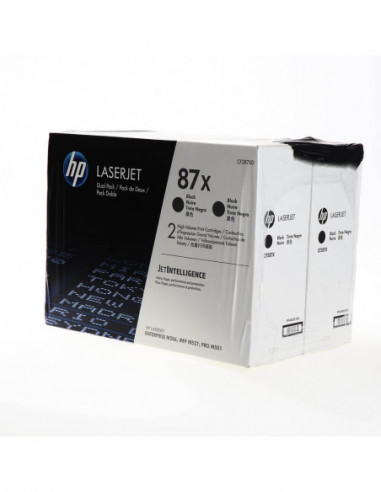 HP Toner CF287XD 87X Black 2-pack