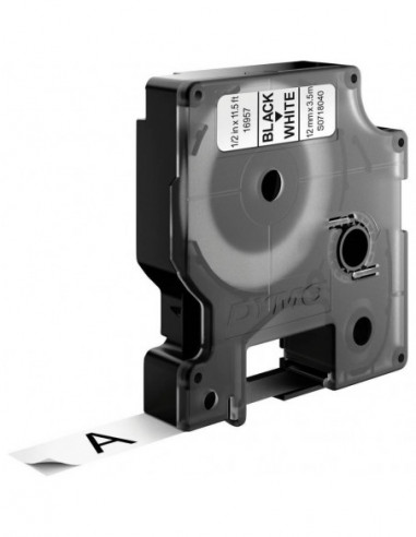 DYMO Ribbon S0718040 16957 12mm Black...