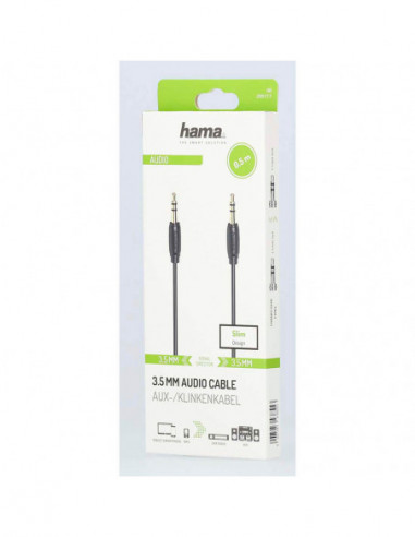 HAMA Cable Audio 3.5mm-3.5mm Gold...