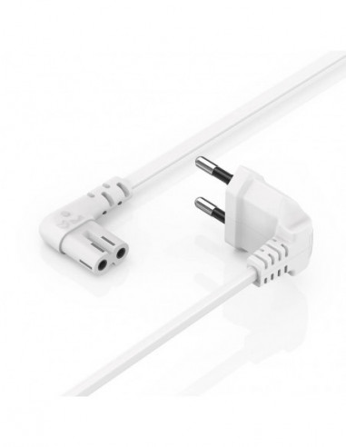 HAMA Power Cable Euro Plug Angled...