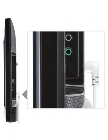 HAMA Power Cable Euro Plug Angled...