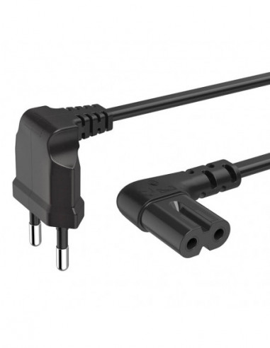HAMA Power Cable Euro Plug Angled...