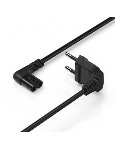 HAMA Power Cable Euro Plug Angled...