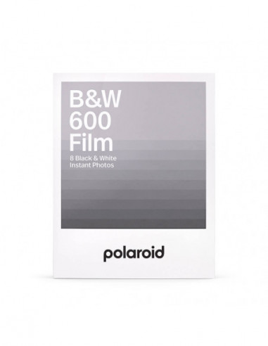 POLAROID B&W Film for 600 White Frame