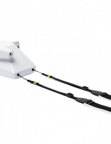 POLAROID Camera Strap Flat Black & White