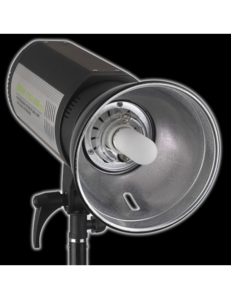 TTS II600 - 600watt Digital Flashlampe - Ledetal 82 - LED display - Indbygget trigger / Mulighed for fjernbetjening 0