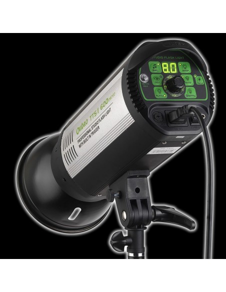 TTS II600 - 600watt Digital Flashlampe - Ledetal 82 - LED display - Indbygget trigger / Mulighed for fjernbetjening 1