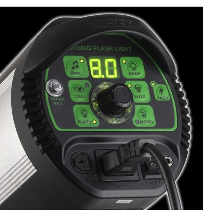 TTS II600 - 600watt Digital Flashlampe - Ledetal 82 - LED display - Indbygget trigger / Mulighed for fjernbetjening 2