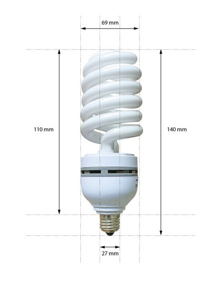Menik JDD-6 Spiral dagslys pærer 35W 220V E27 ""Fjernlager 5-7 dage"" 1