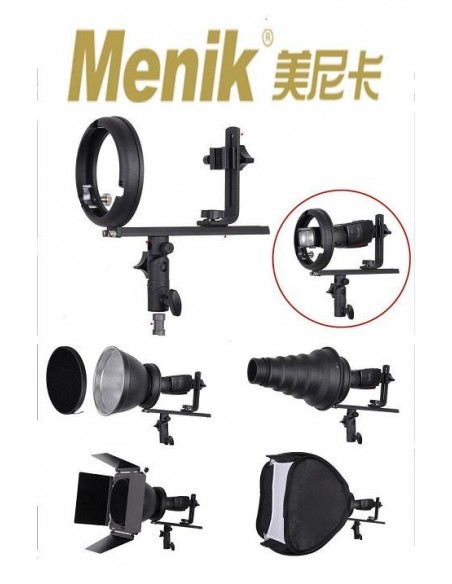 Bresser BR-TL15 speedlight holder til S-type fating (T) 1