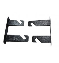 Triple hooks til 3 papirruller  (33cm beslag - Længestehook 21,5 cm) ((Kan sættes på såvel loft som væg)) 0