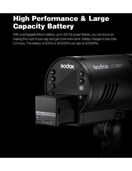 Godox Witstro AD300pro 300W Outdoor Strobe Flash