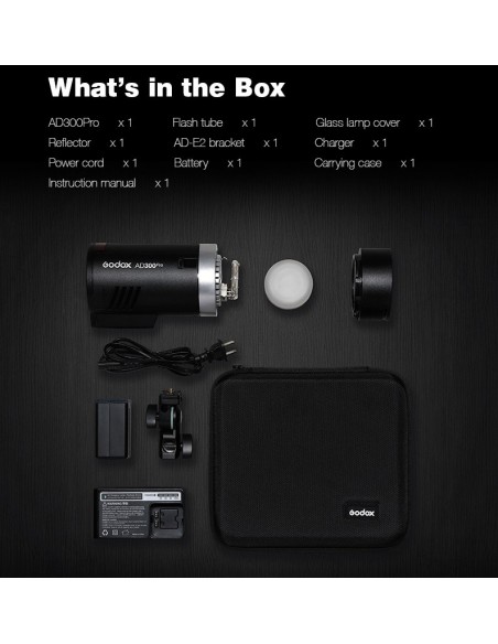 Godox Witstro AD300pro 300W Outdoor Strobe Flash