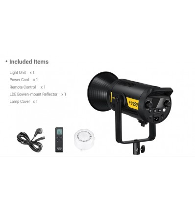Godox FV150 kombineret flash og LED lampe med HSS, lyseffekter