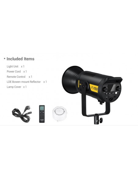 Godox FV150 kombineret flash og LED lampe med HSS, lyseffekter