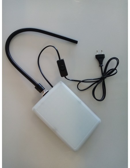 LED lampe med flex stativ og bordholder