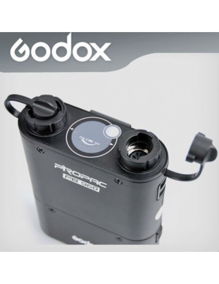 Godox PB960 - Powerblock Propax batteri - Sort m. oplader og inkl 1 powerkabel 3